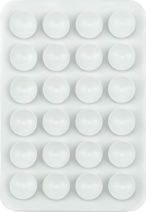 WOO Silicone Suction Cup Phone Mount Pad, 3M Adhesive, 24-Piece Backing, White