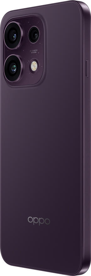 OPPO Reno 16 5G (CPH2865) Smartphone, Purple Black, 6.32" AMOLED 120Hz Display, Snapdragon 7 Gen 4, 8GB RAM, 512GB Storage, 50MP Triple Camera, 6700mAh Battery, 80W SUPERVOOC, IP69k