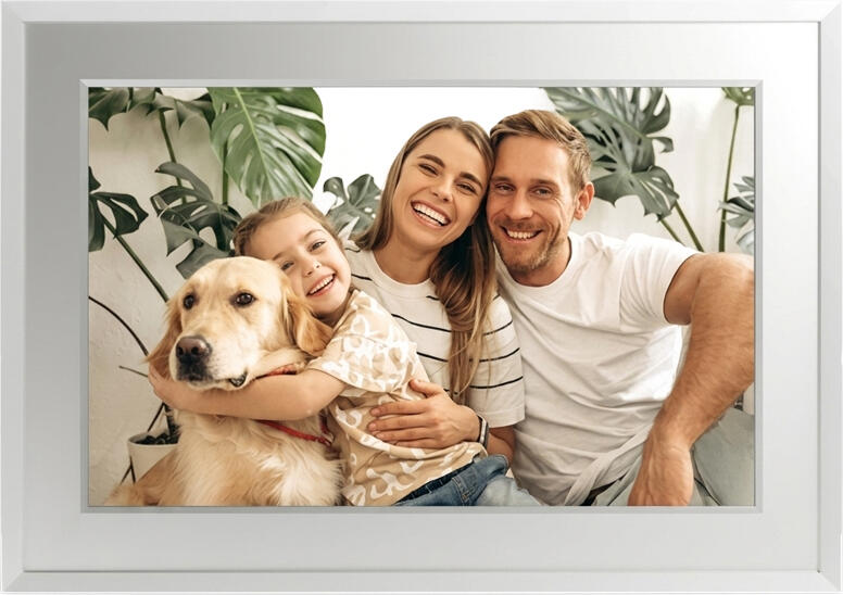 Navitel FR101 Pro 10.1-inch IPS Digital Photo Frame, Android 6.0, RK3126C, 1GB RAM, 32GB Storage, Wi-Fi, Frameo App Support, White, with Remote Control