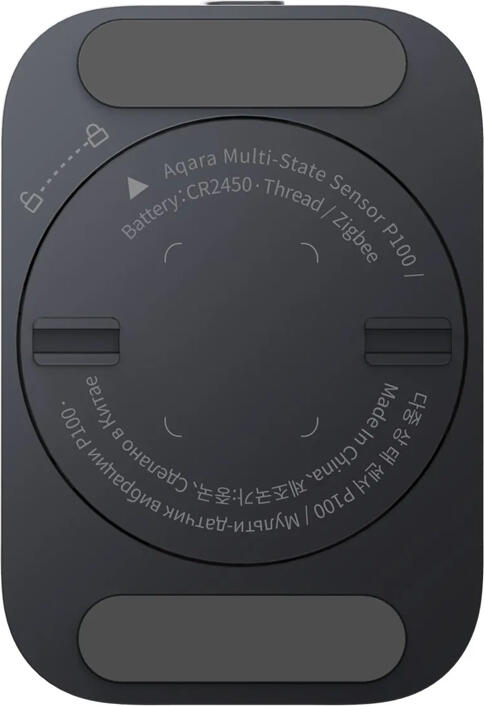 Aqara Multi-State Sensor P100 (VB-S03D) Zigbee Thread Bluetooth Matter Compatible 9-Axis AI Sensor for Door Window Object Monitoring Grey