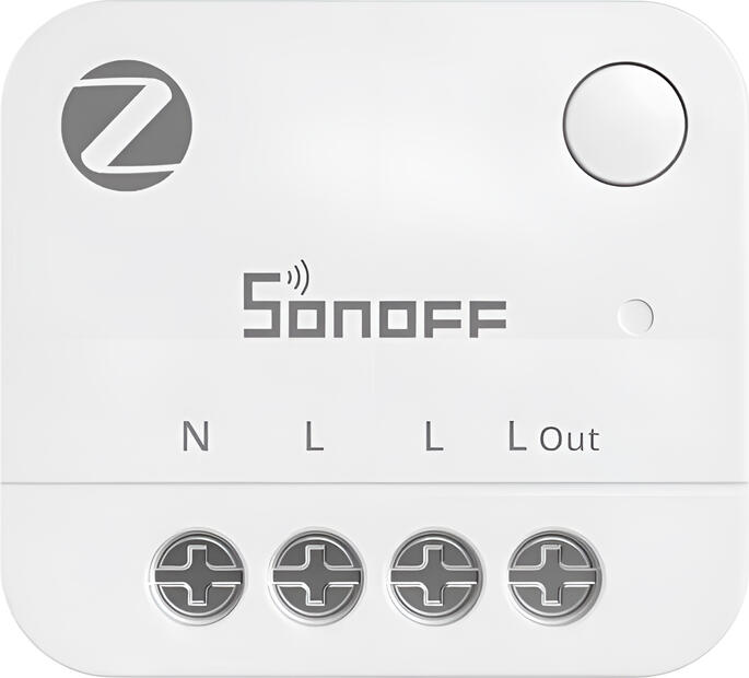 Sonoff MINI-ZB1GP Zigbee 3.0 Power Meter, 16A 3840W Real-time Energy Monitoring, Bidirectional Measurement, eWeLink App, White, 32x29x15.9mm