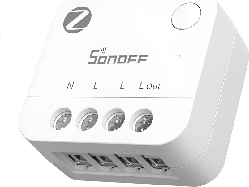 Sonoff MINI-ZB1GP Zigbee 3.0 Power Meter, 16A 3840W Real-time Energy Monitoring, Bidirectional Measurement, eWeLink App, White, 32x29x15.9mm