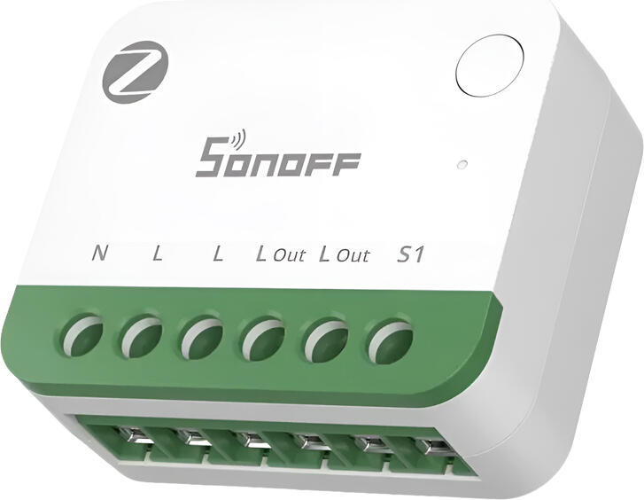 Sonoff MINI-ZB1GSP MINI ONE PM Zigbee 3.0 Smart Switch, 16A, Energy Monitoring, Single-channel Neutral and Live Wire, eWeLink App, Voice Control