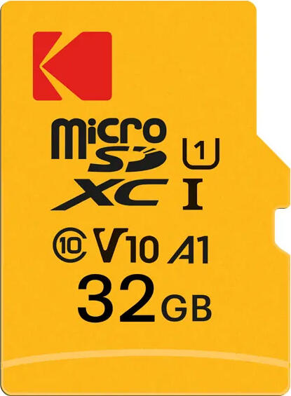 Kodak MicroSDXC Memory Card 32GB UHS-I U1 V10 A1 microSD with SD Adapter, 90MB/s Read Speed, Full HD 1080p, for Android Smartphones and Tablets