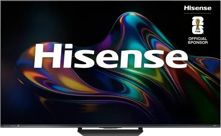 Смарт-телевизор Hisense 65UR8S 65 дюймов 4K UHD, RGB Mini LED, частота обновления 180 Гц, HDR10+, VIDAA U OS, Alexa, аудиосистема 2.1.2 CH с сабвуфером, черный