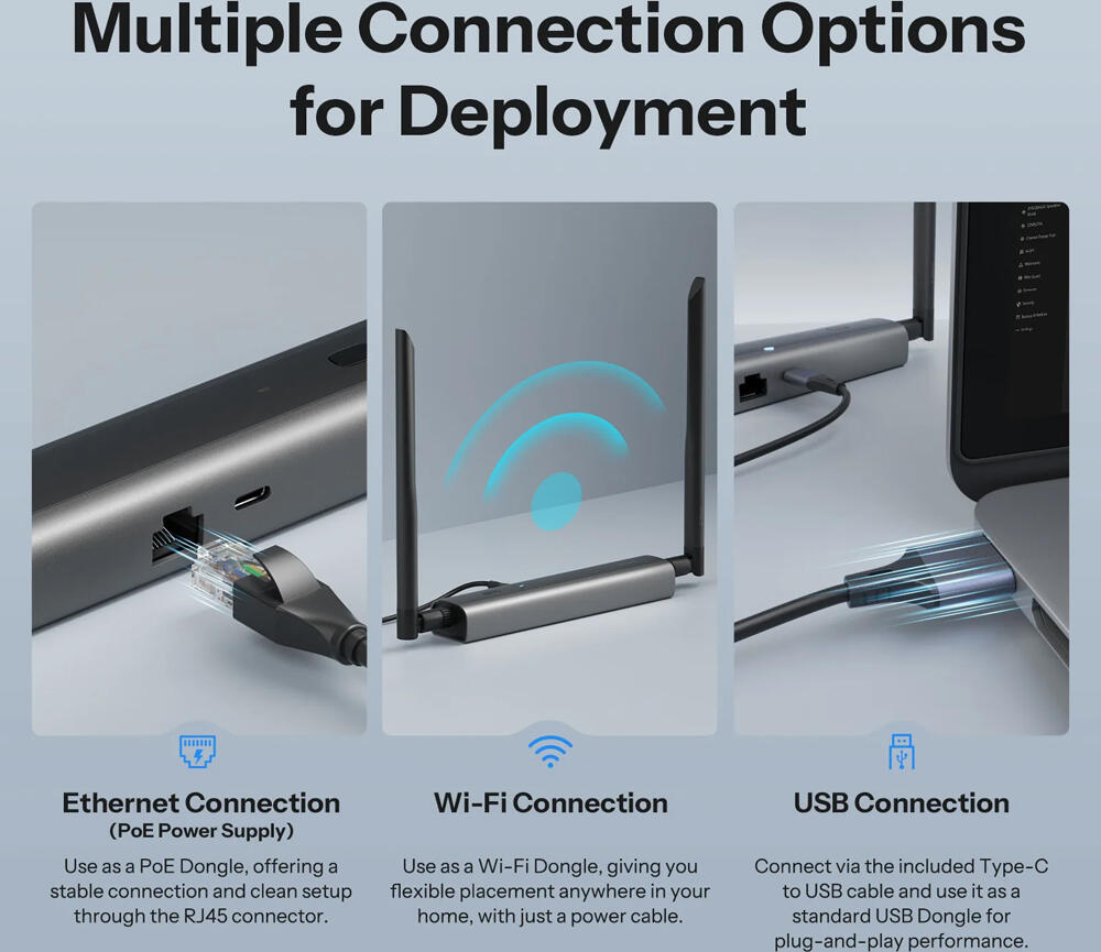 Sonoff Dongle-MZG23 Z-Wave 800 PoE Dongle Max, двухчиповый EFR32ZG23 и ESP32, Ethernet RJ45, Wi-Fi, USB-C, Long Range, алюминиевый корпус