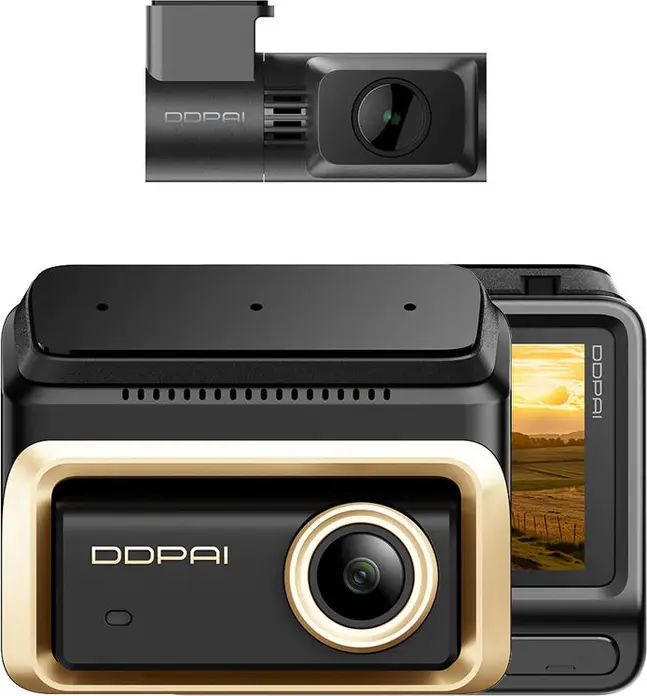 DDPAI Z90 Master 3-Channel 4K UHD Dash Cam, Sony STARVIS 2 IMX678, 128GB eMMC, 5GHz Wi-Fi, Triple HDR, ADAS 2.0, 24/7 Parking Monitoring, CPL Filter