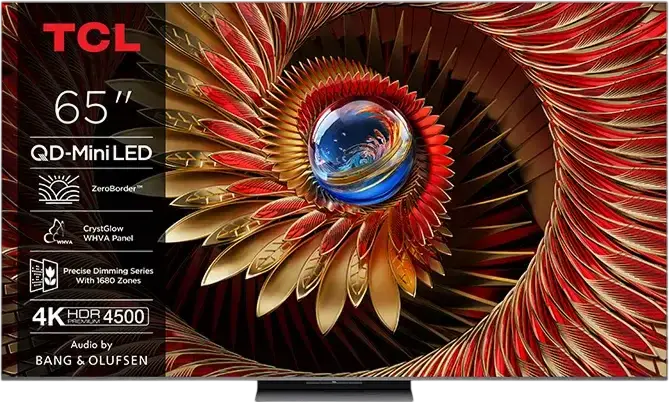 65" LED SMART TV TCL 65Q8C, QD-MiniLED, 4K UHD, Google TV, Black