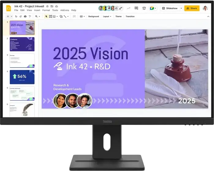 27" LENOVO ThinkVision E27Q-40, Black, IPS 2560x1440