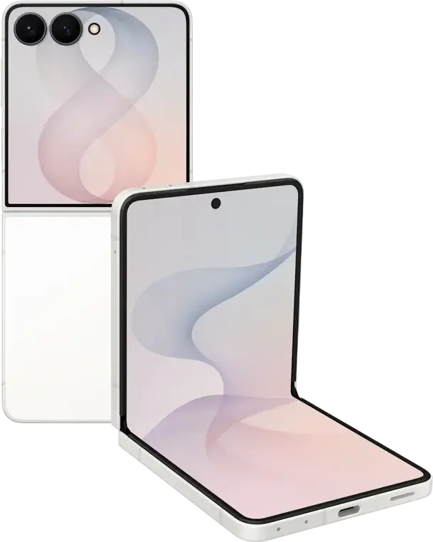 Samsung Galaxy Z Flip 8 Foldable Smartphone, 6.9-inch Display, Exynos 2600, 512GB, 12GB RAM, 4300mAh Battery, Android 17, Dual Rear Camera, Cream