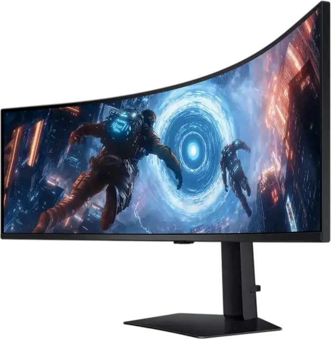 Игровой монитор Samsung Odyssey G9 G91F 49" Dual QHD 5120x1440 VA Изогнутый 1000R 144Гц 1мс GtG FreeSync Premium Pro HDR600, Черный