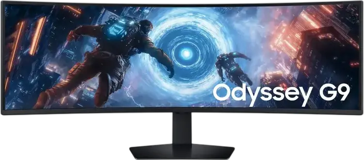 Игровой монитор Samsung Odyssey G9 G91F 49" Dual QHD 5120x1440 VA Изогнутый 1000R 144Гц 1мс GtG FreeSync Premium Pro HDR600, Черный