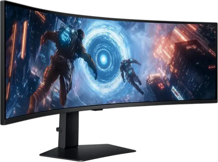 Игровой монитор Samsung Odyssey G9 G91F 49" Dual QHD 5120x1440 VA Изогнутый 1000R 144Гц 1мс GtG FreeSync Premium Pro HDR600, Черный