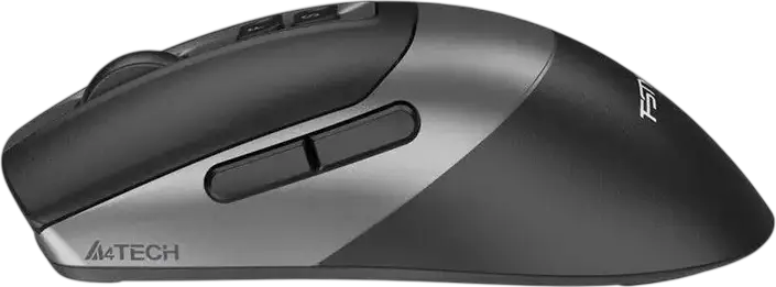 A4Tech FG50S Plus Fstyler Wireless Optical Mouse, 3200 DPI Adjustable, 7 Silent Buttons, 2.4 GHz USB Receiver, Symmetric Design, Black