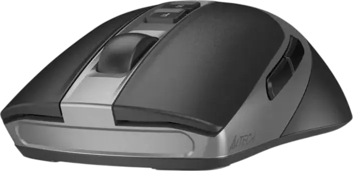 A4Tech FG50S Plus Fstyler Wireless Optical Mouse, 3200 DPI Adjustable, 7 Silent Buttons, 2.4 GHz USB Receiver, Symmetric Design, Black