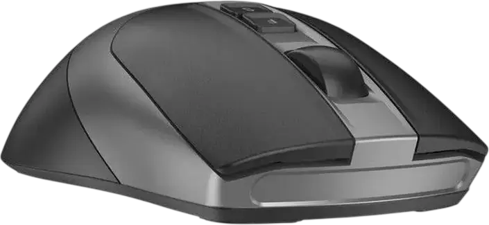 A4Tech FG50S Plus Fstyler Wireless Optical Mouse, 3200 DPI Adjustable, 7 Silent Buttons, 2.4 GHz USB Receiver, Symmetric Design, Black