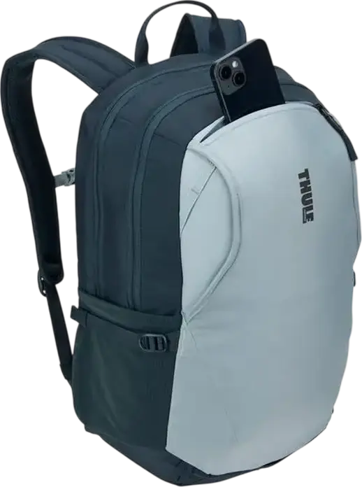 Thule EnRoute TEBP5216 Laptop Backpack 23L, 400D Nylon, Fits up to 16 inch Laptop, Luggage Pass-through, Padded Straps, Soft Blue / Darkest Blue