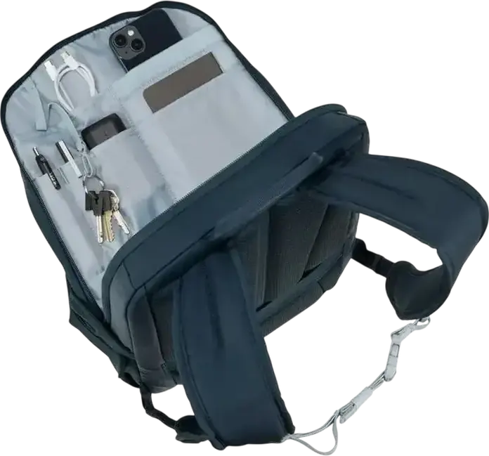 Thule EnRoute TEBP5216 Laptop Backpack 23L, 400D Nylon, Fits up to 16 inch Laptop, Luggage Pass-through, Padded Straps, Soft Blue / Darkest Blue