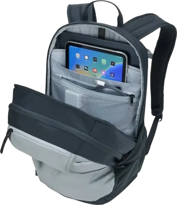 Thule EnRoute TEBP5216 Laptop Backpack 23L, 400D Nylon, Fits up to 16 inch Laptop, Luggage Pass-through, Padded Straps, Soft Blue / Darkest Blue