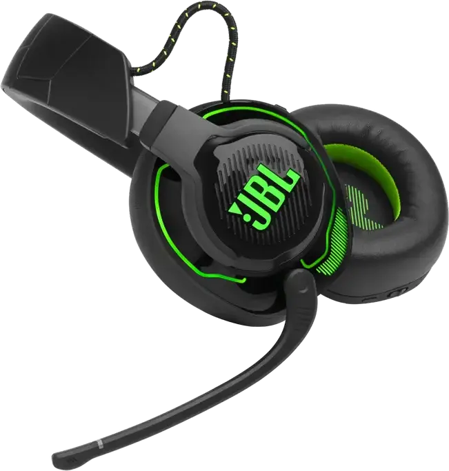 Casca Gaming Wireless JBL Quantum 910X, ANC, Audio Spatial Dual cu Head Tracking, Bluetooth 5.2, 2.4 GHz, Baterie 37h, pentru Xbox, PS, PC, Switch