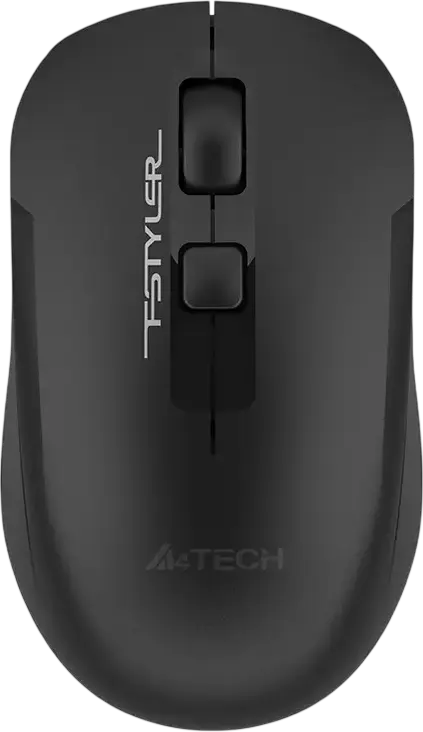 Wireless Mouse A4Tech FG16S, Fstyler 2.4G Wireless Mouse USB Black/With Silent Button, Black