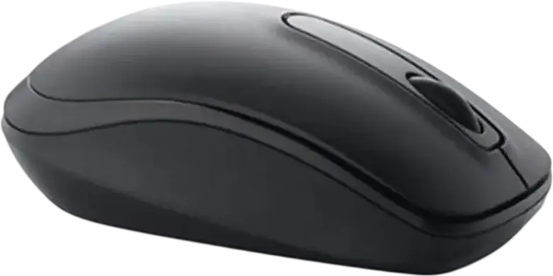 Беспроводная оптическая мышь Dell WM118, USB-ресивер 2.4 ГГц, 1000 dpi, амбидекстер, 3 кнопки, черная, для Windows Mac Linux Android Chrome OS