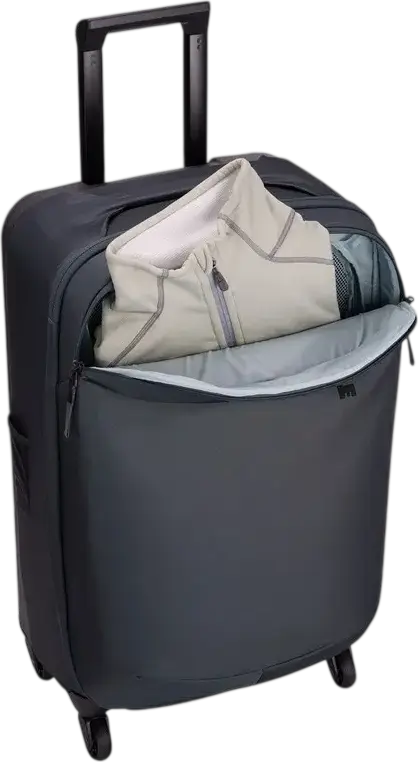 Thule Subterra 2 Checked Spinner TSRS425 Hard-Shell Suitcase, Nylon and Polyester, 68 cm, 4 Multidirectional Spinner Wheels, Water Resistant, Grey