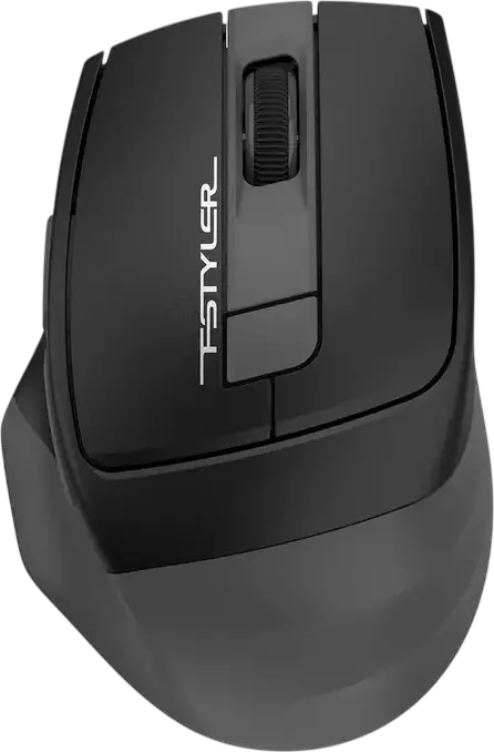 A4Tech Fstyler FG35CS Plus Wireless Mouse, Grey, 2.4 GHz, Silent Clicks, Adjustable DPI 1000-3200, Rechargeable Battery, USB-C Charging, 6 Buttons