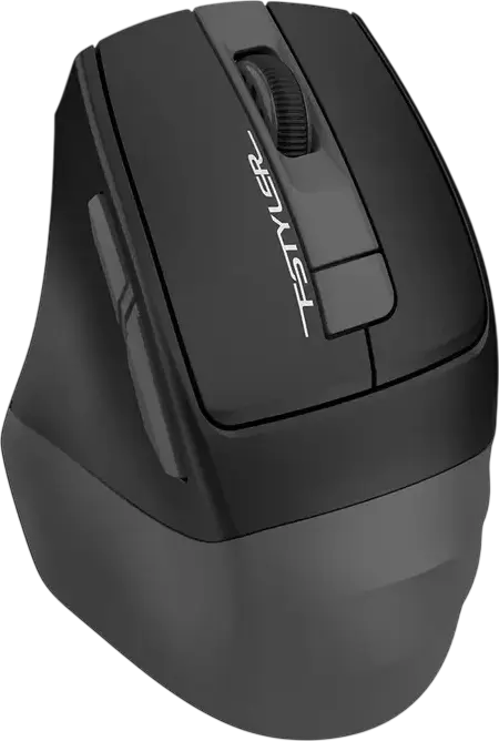 A4Tech Fstyler FG35CS Plus Wireless Mouse, Grey, 2.4 GHz, Silent Clicks, Adjustable DPI 1000-3200, Rechargeable Battery, USB-C Charging, 6 Buttons