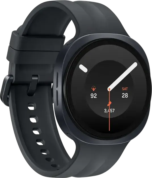 Smartwatch Samsung Galaxy Watch 9 SM-L340 40mm, Snapdragon SW6100 Wear Elite, 2GB RAM, 32GB, Super AMOLED Cristal Safir, IP68, ECG, Presiune Arterială, Negru