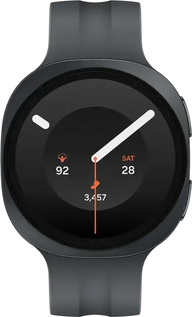 Smartwatch Samsung Galaxy Watch 9 SM-L340 40mm, Snapdragon SW6100 Wear Elite, 2GB RAM, 32GB, Super AMOLED Cristal Safir, IP68, ECG, Presiune Arterială, Negru