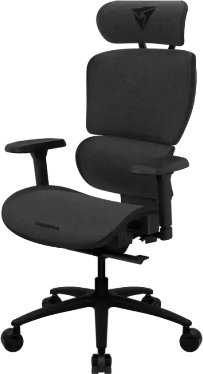 ThunderX3 XTC Loft Ergonomic Office Chair, Breathable Mesh and Loft Fabric, Adjustable Lumbar Support and Headrest, SYNC5 Mechanism, Dark Grey
