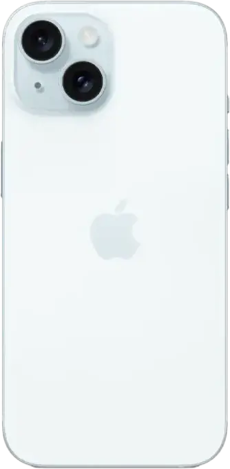 Apple iPhone 15 Smartphone, Blue, 6.1-inch Super Retina XDR OLED, A16 Bionic Chip, 128GB Storage, 6GB RAM, 48MP Dual Camera, USB-C, 5G, iOS