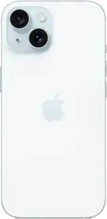 Apple iPhone 15 Smartphone, Blue, 6.1-inch Super Retina XDR OLED, A16 Bionic Chip, 128GB Storage, 6GB RAM, 48MP Dual Camera, USB-C, 5G, iOS