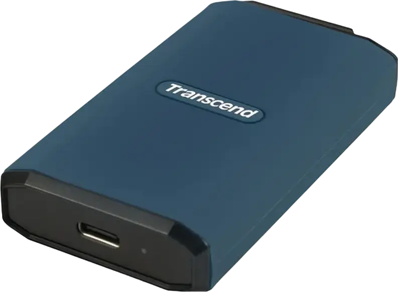 SSD Extern Portabil Transcend ESD410C 2TB USB-C 20Gbps, Rezistent la Apă IPX5, Șocuri și Căderi Standard Militar, Compatibil cu PC, Mac, Android, Tesla