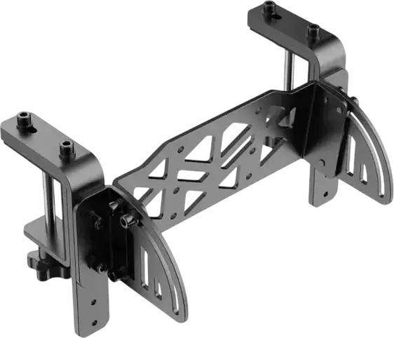 MOZA Racing TSW Clamp for Truck Wheel, High-Strength Steel Mounting Bracket, 0-75 Degree Tilt Adjustment, Compatible with all MOZA Wheel Bases, Black