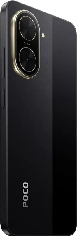Смартфон Xiaomi Poco C71, Черный, экран 6.88 дюйма 120Гц IPS LCD, процессор Unisoc T7250 Octa-core, 4ГБ ОЗУ, 128ГБ ПЗУ, аккумулятор 5200мАч, камера 32МП, Android 15, 4G