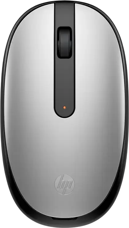 HP 240 Wireless Bluetooth Mouse, Pike Silver, 1600 DPI, Compact Optical Mouse, 107 x 60.5 x 29.31 mm, AA Battery Powered, Portable Peripheral for Laptop and PC