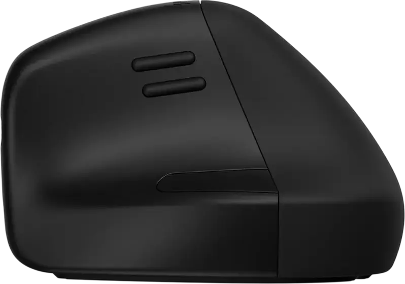 HP 920 Ergonomic Wireless Mouse 6H1A4AA, Vertical Optical Mouse, Bluetooth & 2.4GHz RF, 4000 dpi, Rechargeable Li-Ion Battery, USB-C Charging, Black
