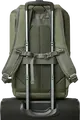 Rivacase Eden-Eco 7856 Urban Backpack 20L for 15.6 inch Laptop and 11 inch Tablet, Water Resistant RPET PU Leather, Olive Green