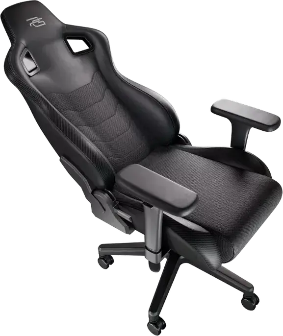 Proove Warrior GCWR0001011 Gaming Chair, Black Semi-PU Leather and Breathable Mesh, 4D Armrests, Frog Mechanism, Class 4 Gas Lift, 136kg Max Load