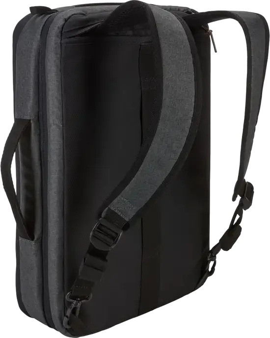 Case Logic Era Laptop Bag for 15.6 inch Laptops and 10.1 inch Tablets, Water-resistant Polyester Mélange Fabric, Luggage Strap, Black - 3203696