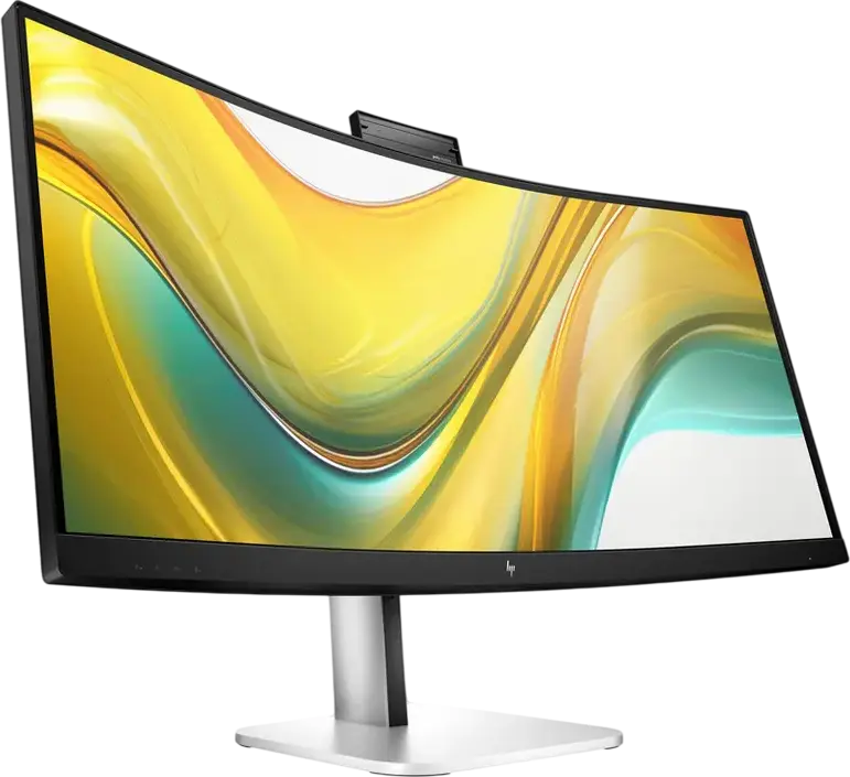 Monitor HP S5 Pro 534pm 34 inch WQHD USB-C Conferencing, 3440x1440 VA Curbat 1500R, 100Hz, Webcam Integrat, Comutator KVM, Incarcare USB-C 100W, 9E0Z2UT
