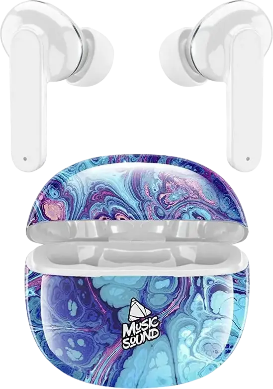 Casca Wireless In-ear TWS Cellularline Music Sound Fantasy, Culoare Fluid, Bluetooth 5.1, 20Hz-20kHz, Sensibilitate 118dB, Control Tactil, USB Type-C, Microfon Integrat