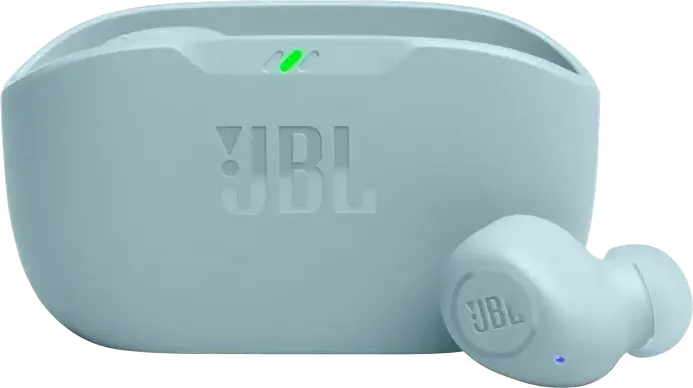 JBL Wave Buds True Wireless Earbuds - Green, with 8mm Drivers, Deep Bass Sound, 32h Battery Life, IP54 Water and Dust Resistant, JBL Headphones App Support