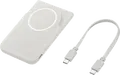Baterie Externa Samsung EB-U2500 Power Bank 5000mAh, Incarcare Rapida 25W si Wireless Qi2 15W, USB-C, Aluminiu, Suport Pliabil, Gri