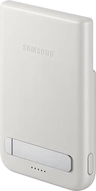 Baterie Externa Samsung EB-U2500 Power Bank 5000mAh, Incarcare Rapida 25W si Wireless Qi2 15W, USB-C, Aluminiu, Suport Pliabil, Gri