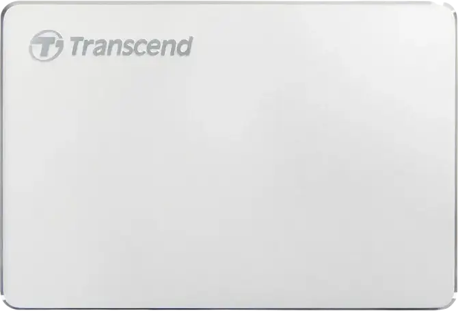 HDD Extern Portabil Transcend StoreJet 25C3S 2TB USB 3.1 Gen 1 Type-C Carcasa Aluminiu Argintiu 2.5 inch