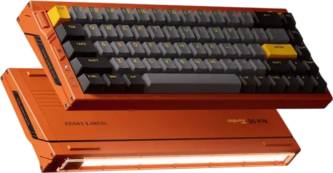 Tastatură Magnetică MCHOSE Ace 68 Turbo HE, Layout 65% ANSI, Carcasă Aluminiu CNC, Switch-uri Mount Tai Magnetic GT, Rapid Trigger, Polling 16KHz, RGB