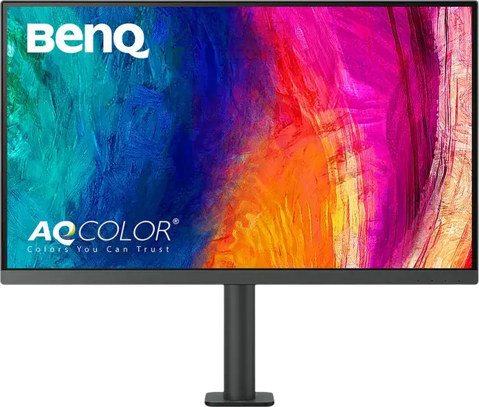 Monitor BenQ PD2705UA 27 inch 4K UHD IPS, 3840x2160, HDR10, sRGB 99%, USB-C 65W Power Delivery, Comutator KVM, Suport Ergo Arm, Pantone Validated